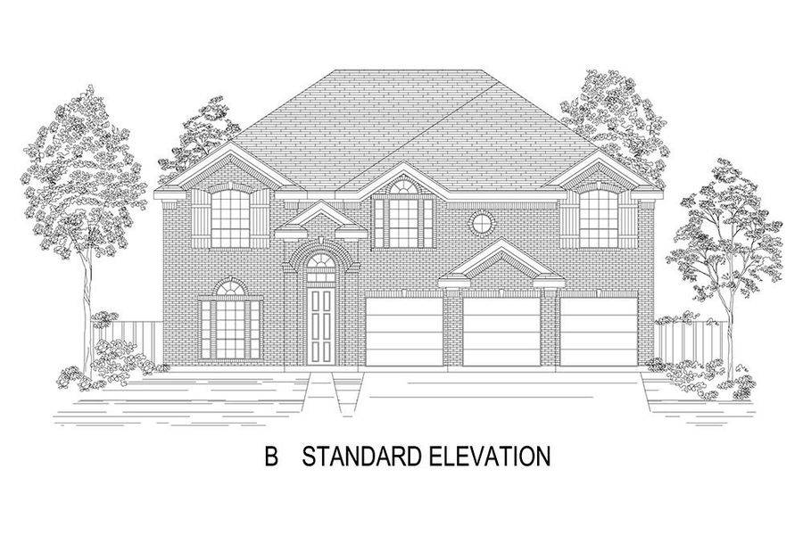 Representative rendering of the exterior for the Boston 2F (w/Media) by First Texas Homes (Image 10).