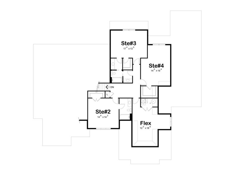 2D floor plan layout of this home in , Waxhaw, NC (Image 4).