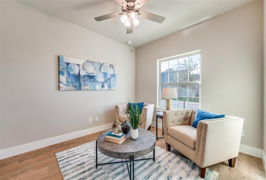 Furnished interior view inside a new home in Ladera Little Elm, Little Elm (Image 14). Furnished interior view inside a new home in Ladera Little Elm, Little Elm (Image 14).