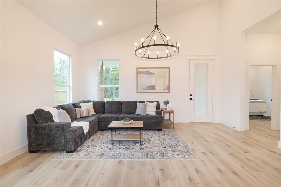 Furnished interior view inside a new home in , Fort Worth (Image 7). Furnished interior view inside a new home in , Fort Worth (Image 7).