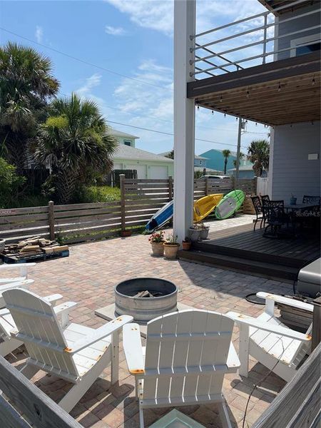 Exterior details and patio area of a home in , Flagler Beach (Image 21). Exterior details and patio area of a home in , Flagler Beach (Image 21).
