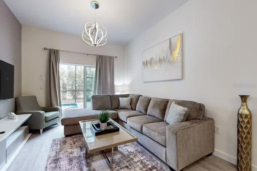 Furnished interior view inside a new home in , Davenport (Image 19).
