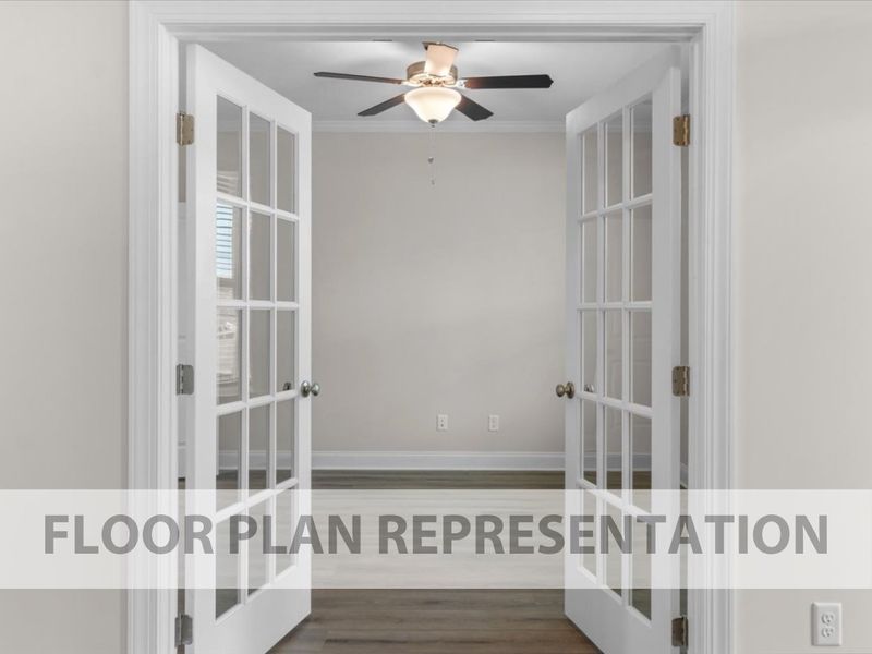 Representative unfurnished interior of a home built from the Stapleton by Ivey Homes in Tillery Park, Grovetown (Image 13).