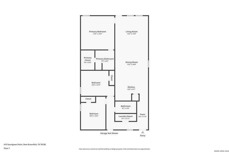 2D floor plan layout of this home in Guadalupe Ridge, New Braunfels, TX (Image 4). 2D floor plan layout of this home in Guadalupe Ridge, New Braunfels, TX (Image 4).