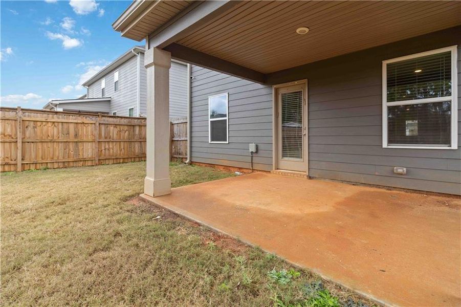 Exterior details and patio area of a home in , Covington (Image 18). Exterior details and patio area of a home in , Covington (Image 18).