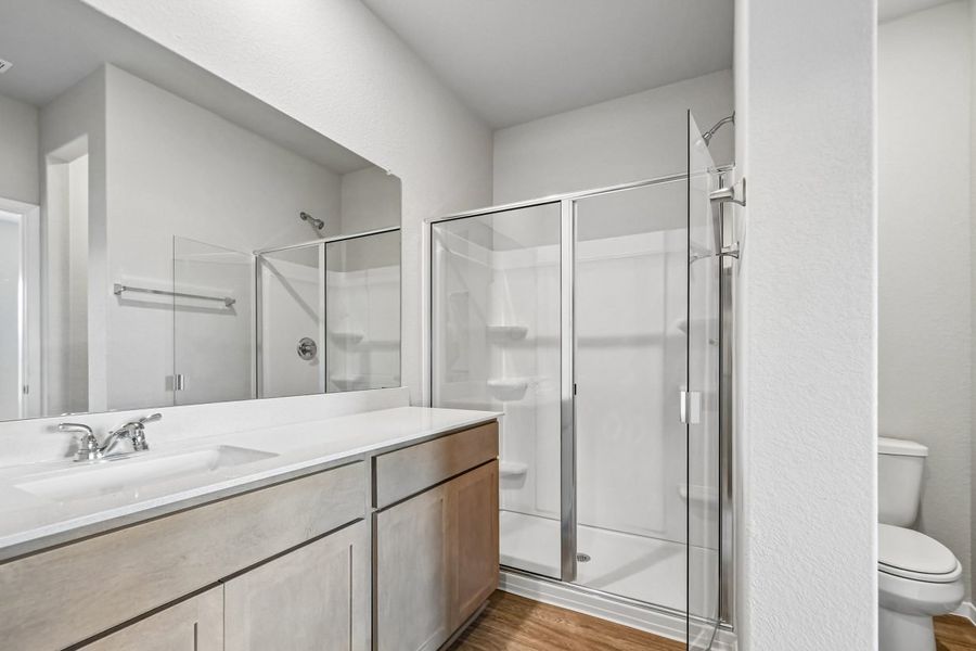 Furnished interior view inside a new home in Hymeadow, San Marcos (Image 9).