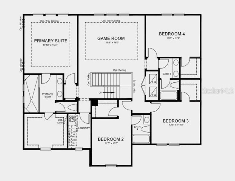 2D floor plan layout of this home in Timber Ridge, Plant City, FL (Image 3).