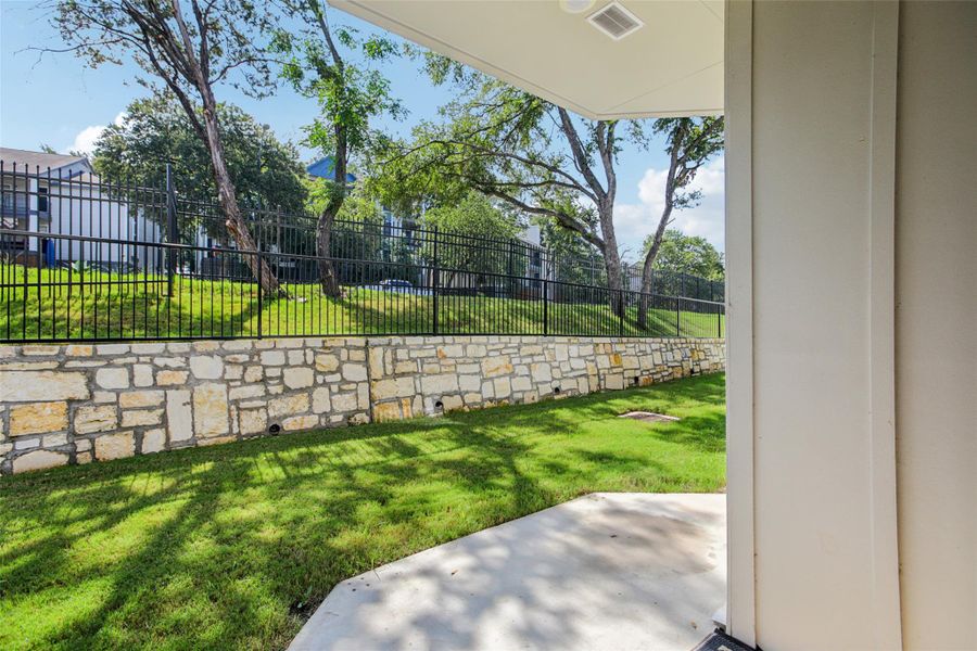 View of yard featuring a patio