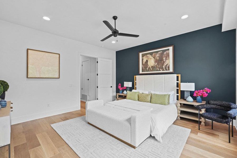 Furnished interior view inside a new home in Spyglass, Austin (Image 17). Furnished interior view inside a new home in Spyglass, Austin (Image 17).