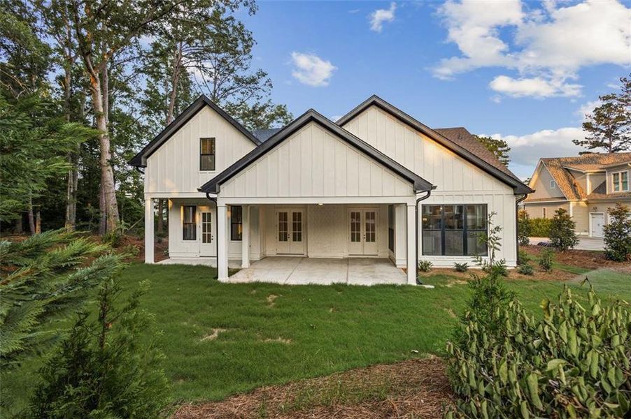 Front exterior of a new home in , Eatonton, GA, highlighting curb appeal (Image 25). Front exterior of a new home in , Eatonton, GA, highlighting curb appeal (Image 25).