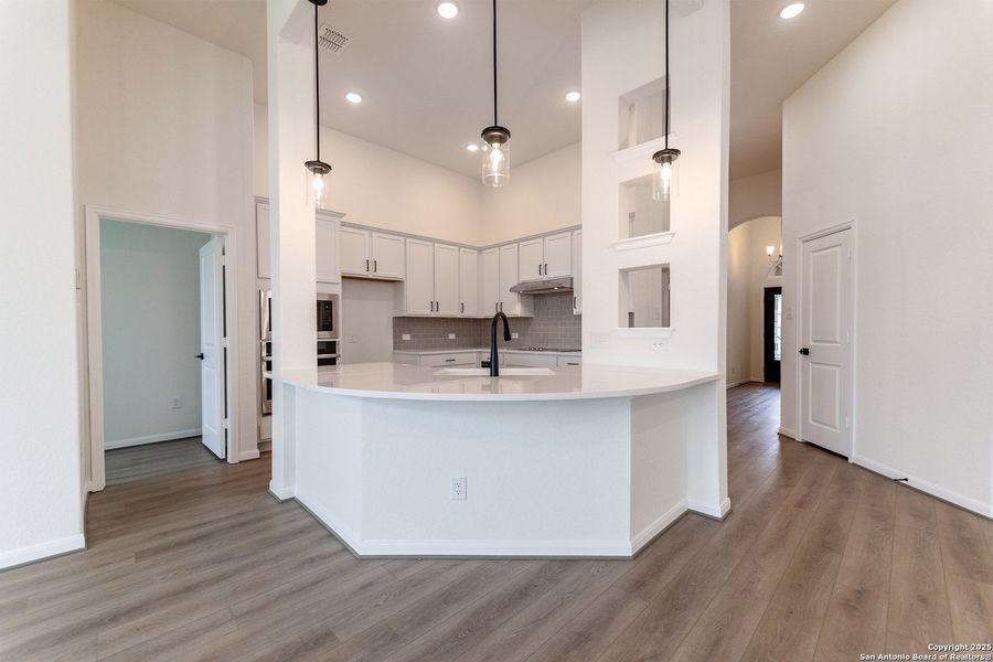 Furnished interior view inside a new home in The Woodlands at Medina Hills, Mico (Image 4).