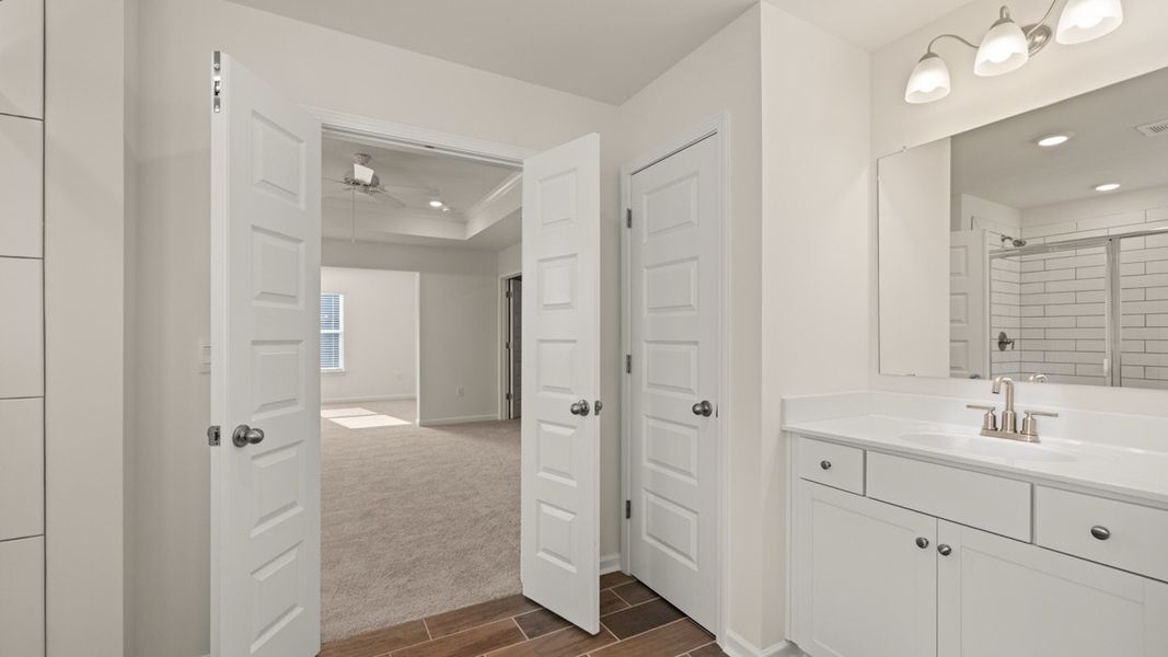 Representative furnished interior of a home built from the Hampshire by D.R. Horton in The Gates at Pates Creek, Hampton (Image 14). Representative furnished interior of a home built from the Hampshire by D.R. Horton in The Gates at Pates Creek, Hampton (Image 14).