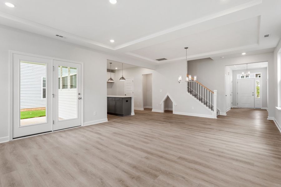 Spacious, unfurnished interior of a new home in Renaissance at White Oak, Garner (Image 20). Spacious, unfurnished interior of a new home in Renaissance at White Oak, Garner (Image 20).