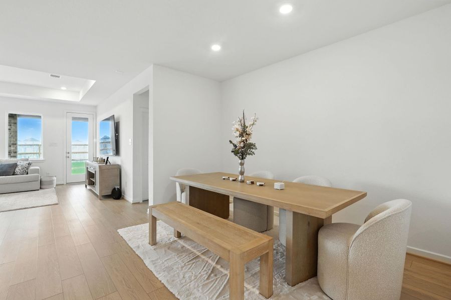 Furnished interior view inside a new home in Bridge Creek 45s and 50s, Cypress (Image 13). Furnished interior view inside a new home in Bridge Creek 45s and 50s, Cypress (Image 13).