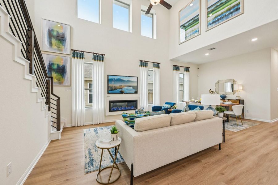 Furnished interior view inside a new home in Meadow Park, Conroe (Image 6).