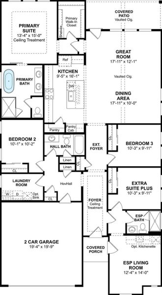 The Pasadena ESP floor plan by K. Hovnanian Homes. 1st floor shown. *Prices, plans, dimensions, features, specifications, materials, and availability of homes or communities are subject to change without notice or obligation. The Pasadena ESP floor plan by K. Hovnanian Homes. 1st floor shown. *Prices, plans, dimensions, features, specifications, materials, and availability of homes or communities are subject to change without notice or obligation.