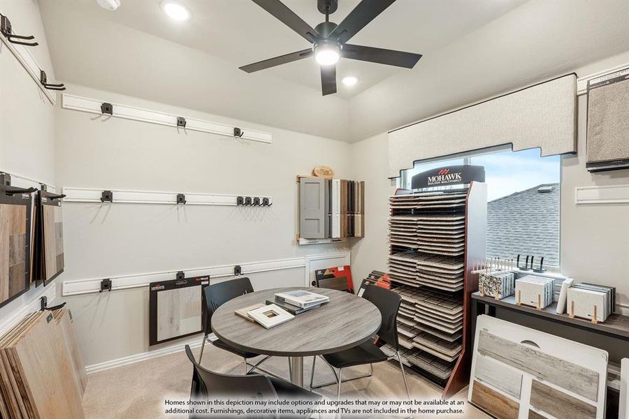 Furnished interior view inside a new home in ArrowBrooke, Aubrey (Image 35).