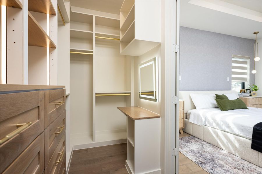 Furnished interior view inside a new home in , Stafford (Image 30).