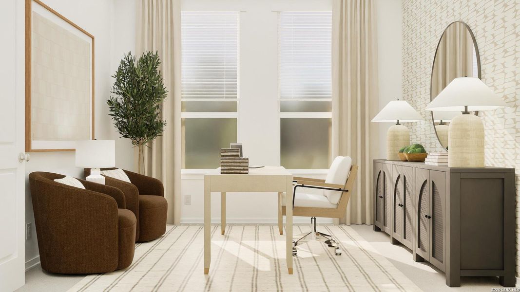Furnished interior view inside a new home in Northlake, San Antonio (Image 27).