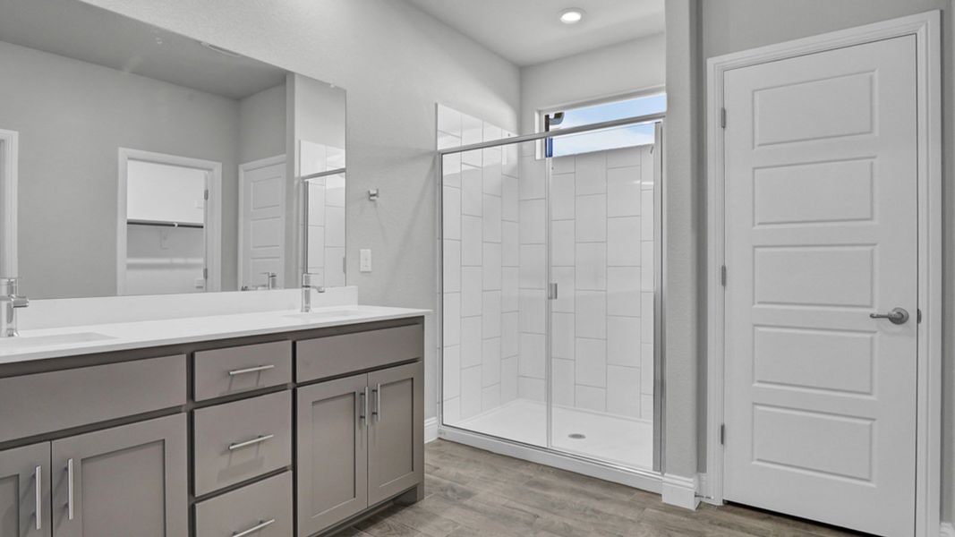 Furnished interior view inside a new home in Eagle Creek, Denton (Image 8).