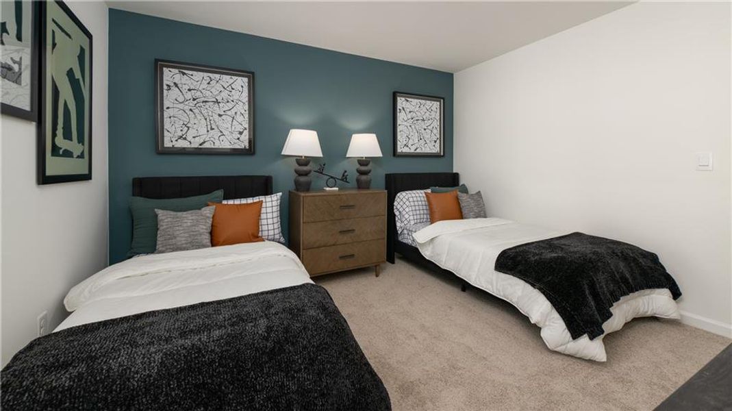 Furnished interior view inside a new home in Harvest Park, Decatur (Image 30).