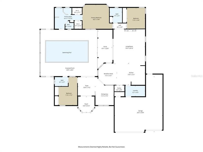2D floor plan layout of this home in , Spring Hill, FL (Image 5).