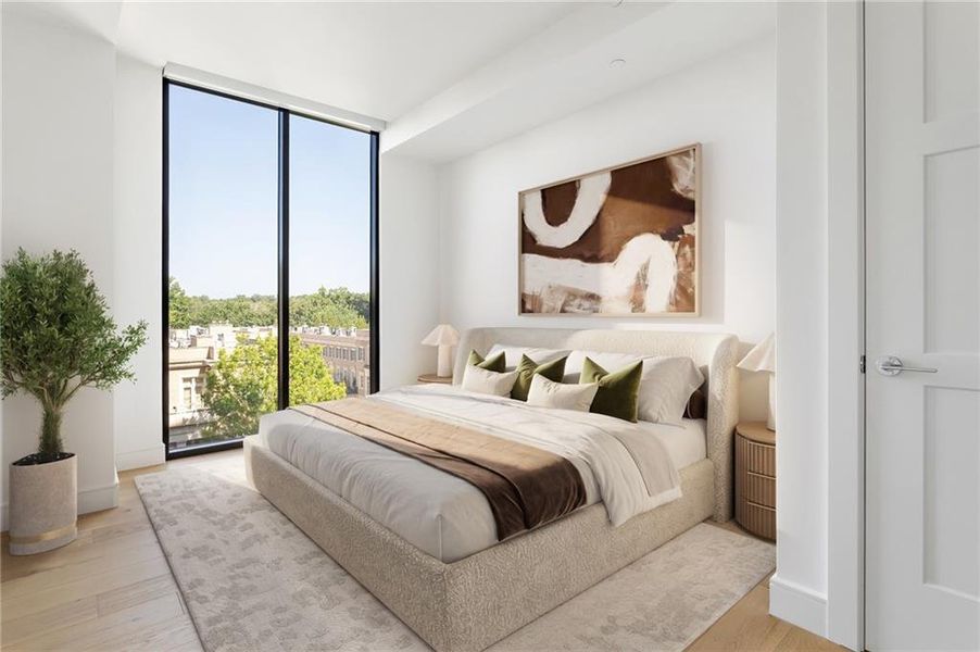 Furnished interior view inside a new home in The Dillon Buckhead, Atlanta (Image 5).