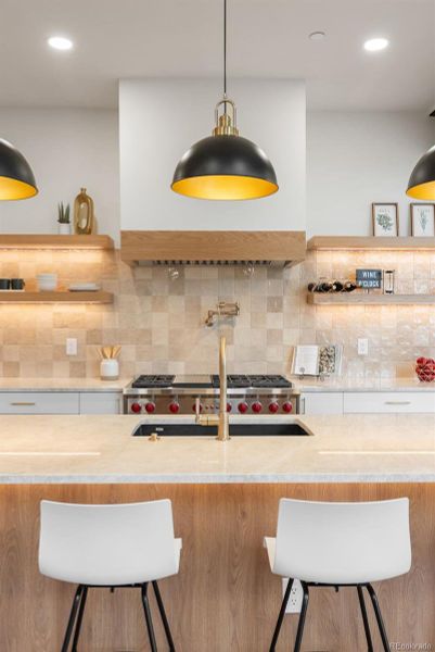 Furnished interior view inside a new home in , Evergreen (Image 11).