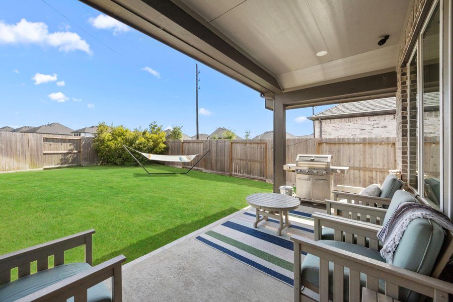 Exterior details and patio area of a home in , Fulshear (Image 3).