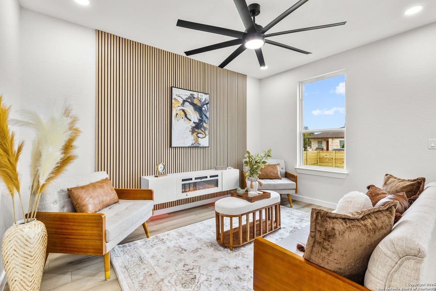 Furnished interior view inside a new home in , San Antonio (Image 12). Furnished interior view inside a new home in , San Antonio (Image 12).