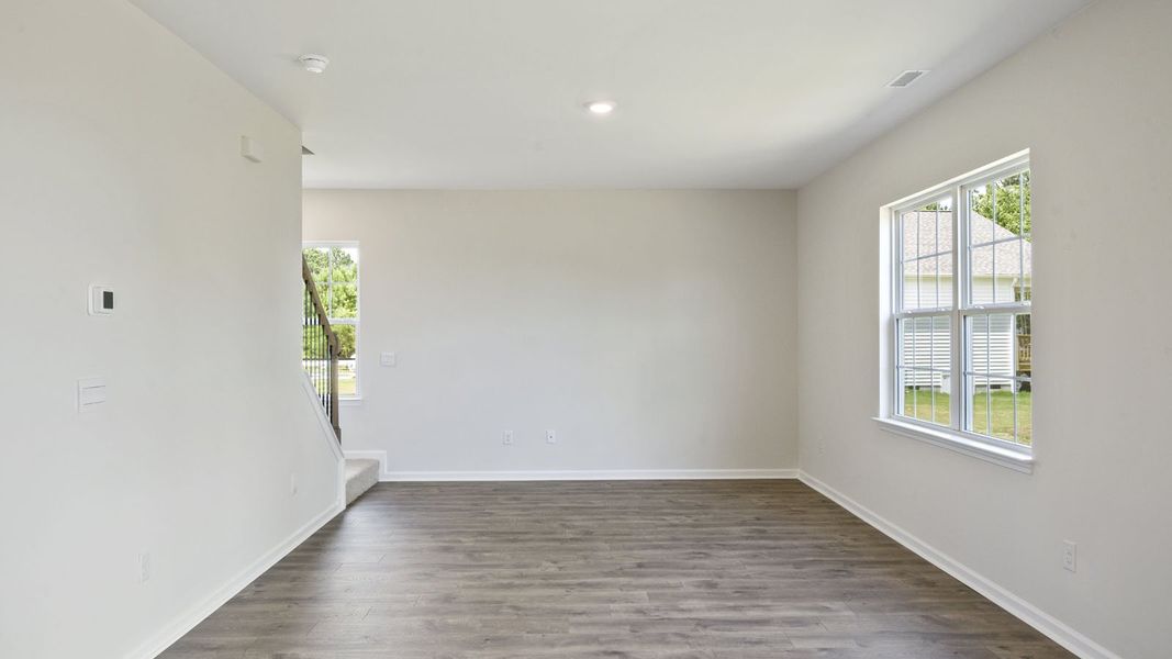 Spacious, unfurnished interior of a new home in Baker Farm, Youngsville (Image 19). Spacious, unfurnished interior of a new home in Baker Farm, Youngsville (Image 19).