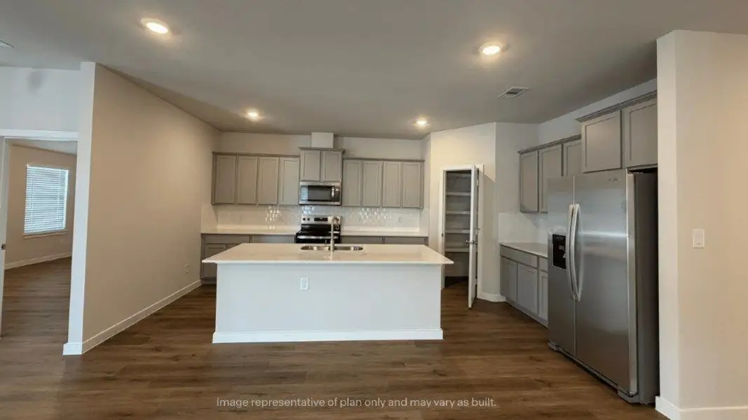 Furnished interior view inside a new home in King's Landing, Corpus Christi (Image 4).