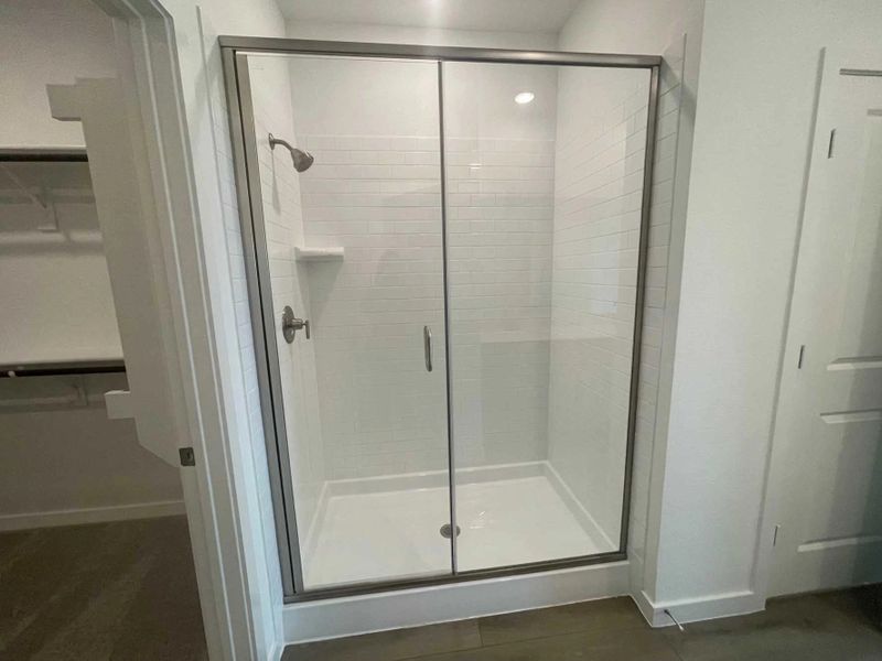 Primary Bathroom Construction Progress featuring the Milan Collection