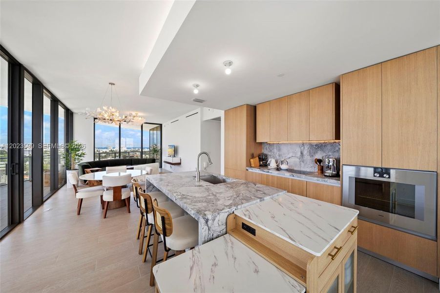 Furnished interior view inside a new home in , Miami Beach (Image 9). Furnished interior view inside a new home in , Miami Beach (Image 9).