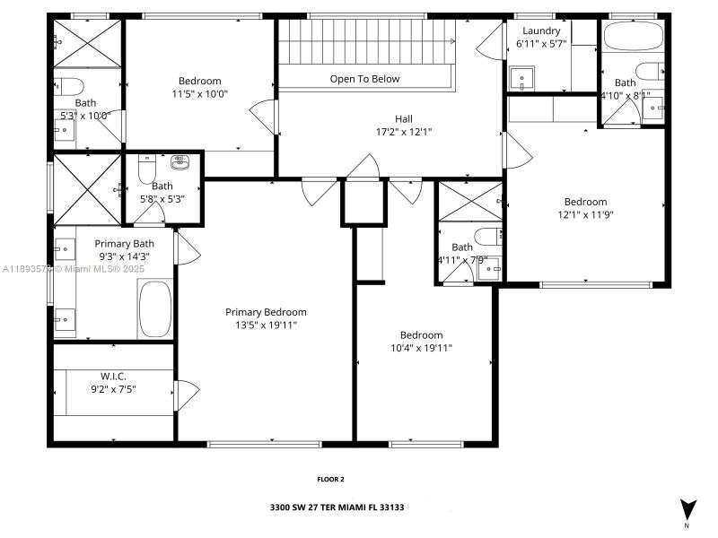 Upstairs Floor Plan