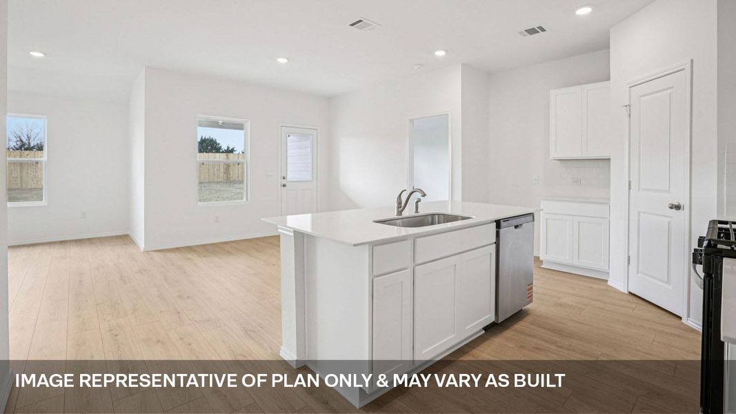 Furnished interior view inside a new home in Carillon, Manor (Image 3).