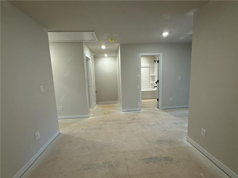 In-progress construction of a new home in The Towns at Auburn Station East, Auburn, GA (Image 18).