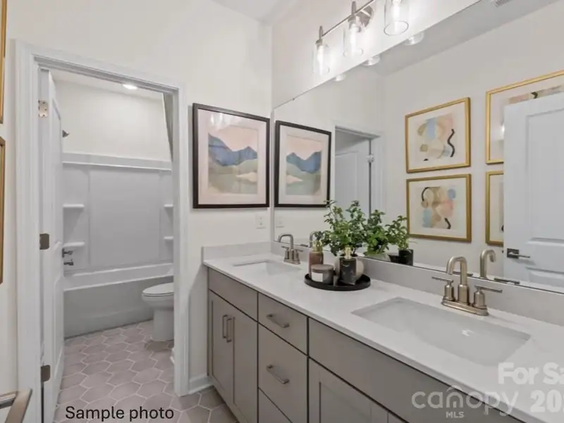 Furnished interior view inside a new home in Enclave at Belmont, Belmont (Image 17).