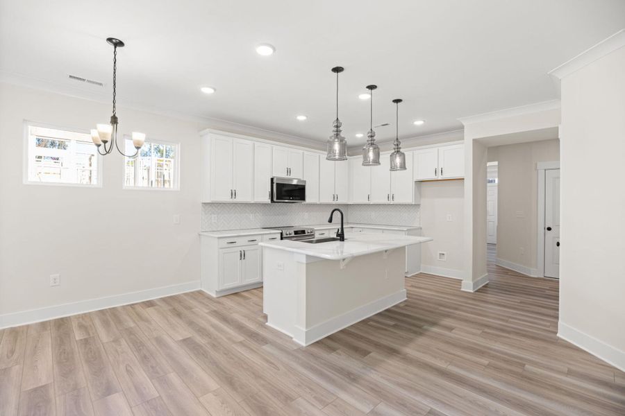 Furnished interior view inside a new home in Harbor Crossing, Greensboro (Image 8).