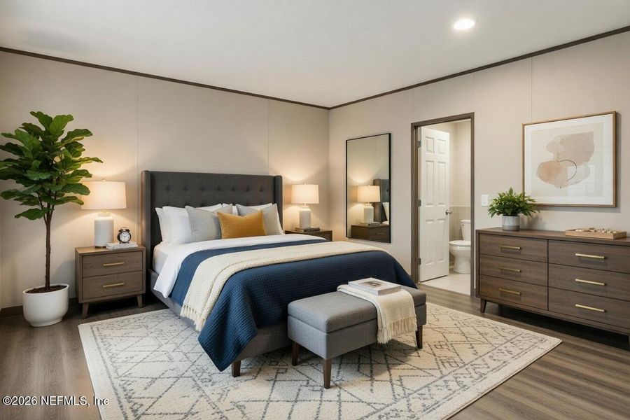 Furnished interior view inside a new home in , Hastings (Image 9).