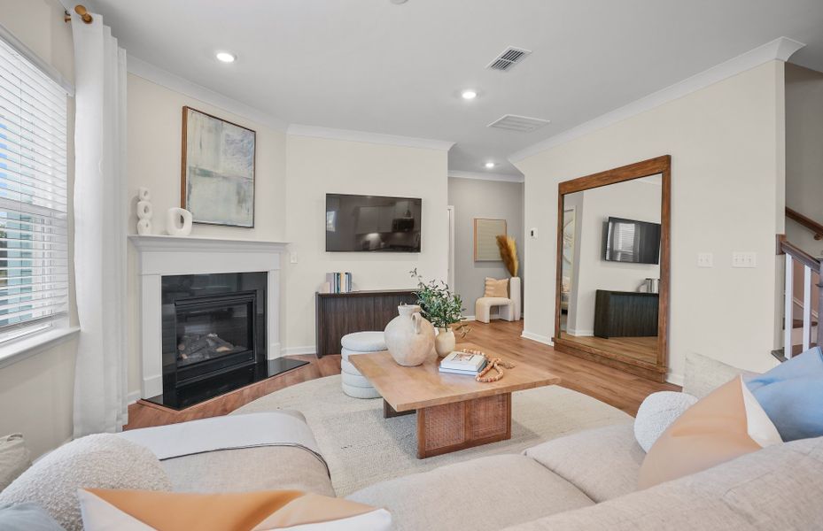 Furnished interior view inside a new home in Michaux Gardens, Belmont (Image 43).