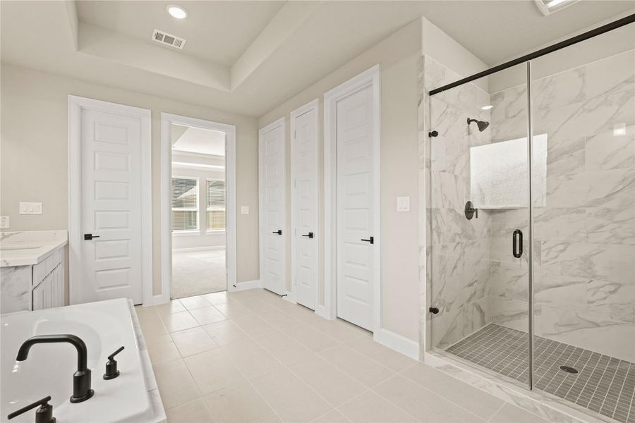 Furnished interior view inside a new home in Waterstone on Lake Conroe, Montgomery (Image 10).