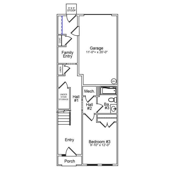 2D floor plan layout of this home in Renaissance at White Oak, Garner, NC (Image 1). 2D floor plan layout of this home in Renaissance at White Oak, Garner, NC (Image 1).