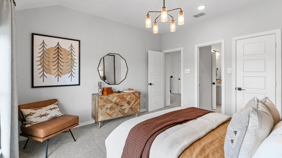 Representative furnished interior of a home built from the Magnolia by DRB Homes in Brookewater, Rosenberg (Image 16).