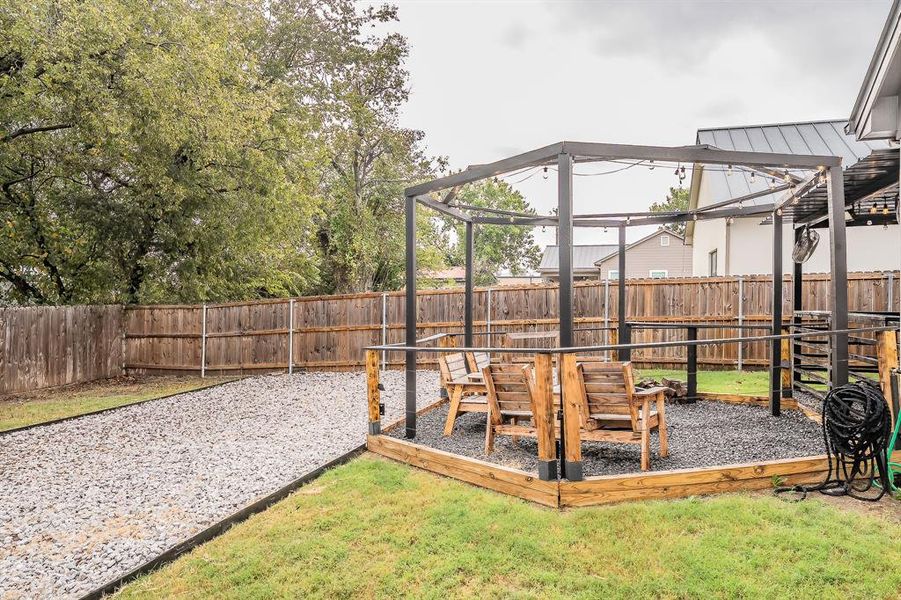 Fenced backyard featuring a deck Fenced backyard featuring a deck