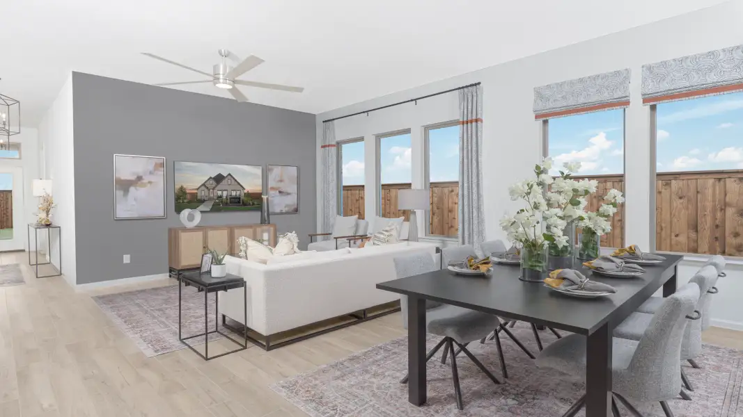 Furnished interior view inside a new home in Woodhavyn, Magnolia (Image 17).
