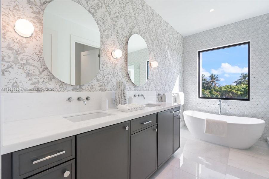 Furnished interior view inside a new home in , Surfside (Image 23).