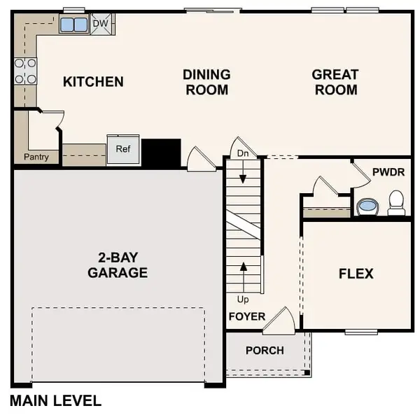 2D floor plan layout for the Essex by Century Communities in North Copper Canyon, Surprise, AZ (Image 2). 2D floor plan layout for the Essex by Century Communities in North Copper Canyon, Surprise, AZ (Image 2).