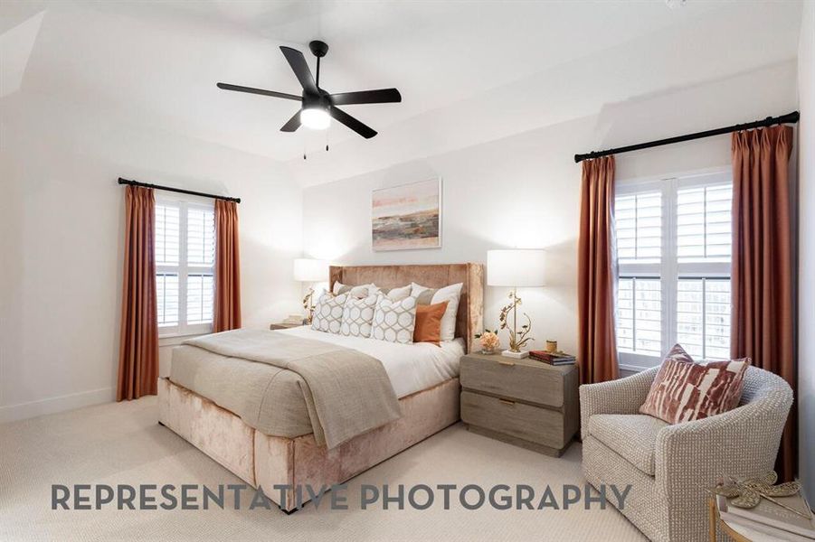 Furnished interior view inside a new home in Sandbrock Ranch, Aubrey (Image 24).