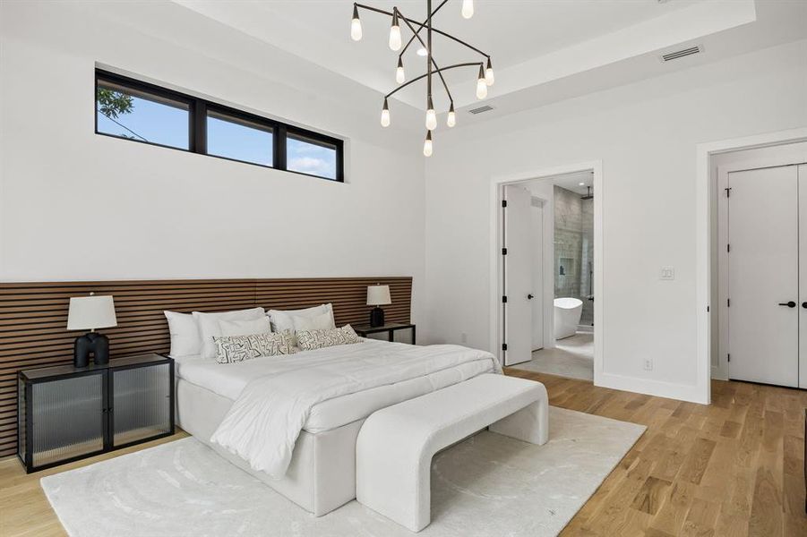 Furnished interior view inside a new home in , Dallas (Image 10).